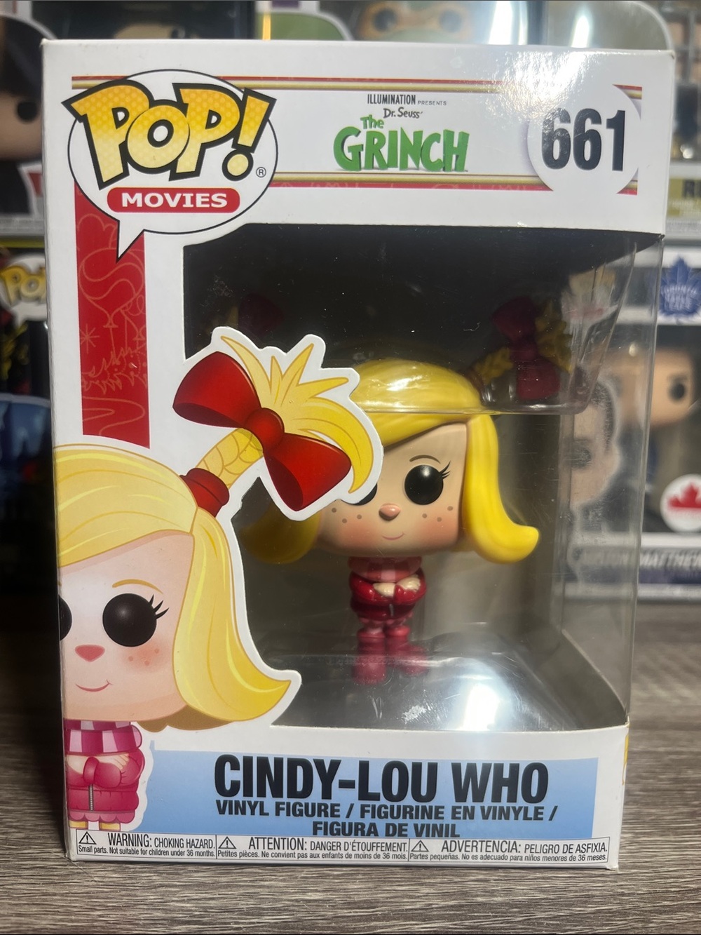 Funko Cindy-Lou Who Vinyl Figure - Yellow Hair, Red Outfit